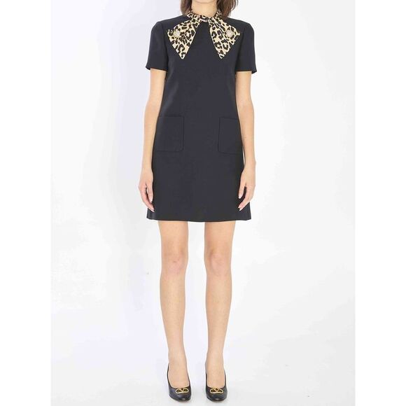 Valentino Garavani Women Bow Dress In Couture Crepe